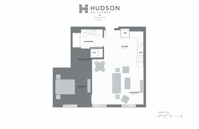 1 BEDROOM - A4c Final.pdf.jpg - Hudson on Farmer/LeaseCo, LLC