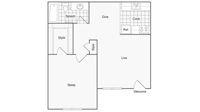 Floorplan - Mesa Station Apartments