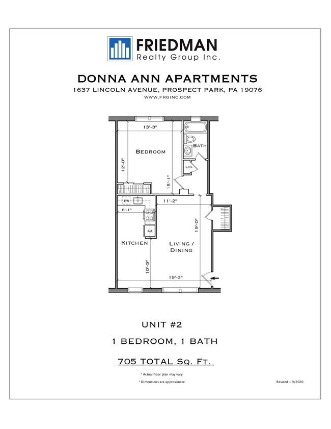 Floorplan - Donna Ann Apartments