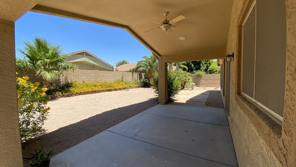 Patio area in backyard - 6806 W Quail Ave