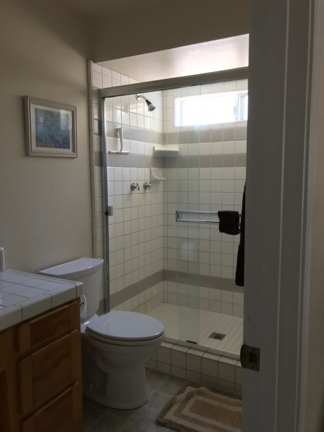 Spacious shower in master bath - 1375 San Luis Ave