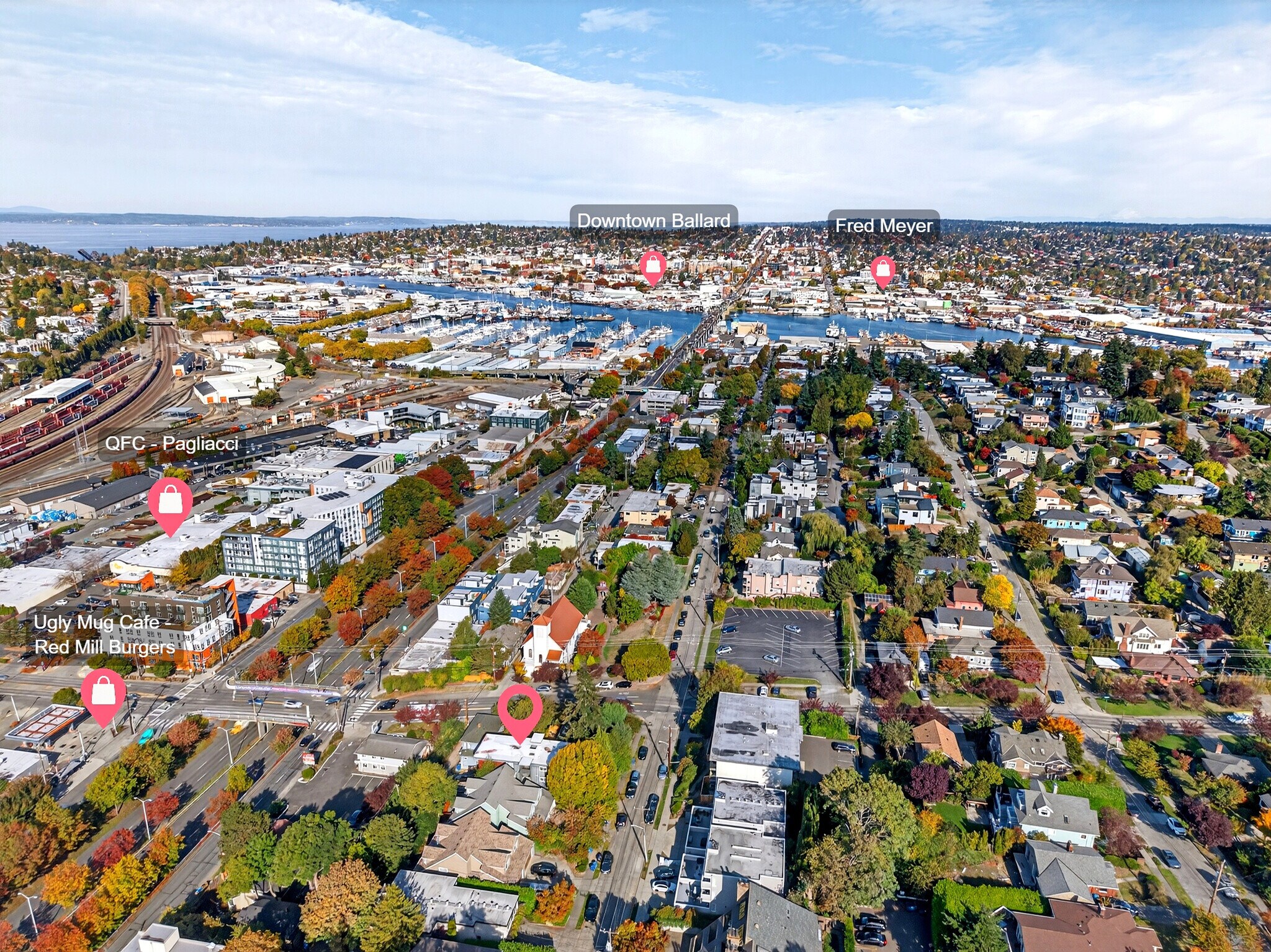 Many local grocery stores walking distance and 10 minutes to downtown Ballard - 3053 14th Ave W