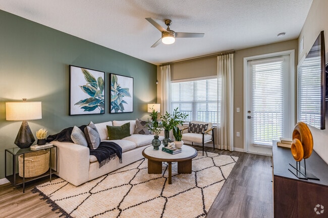 1 BR, 1 BA - 844SF - A4 - Living Room - Ascend Oakpointe