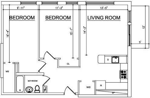 2BR/1BA - Ocean Blue
