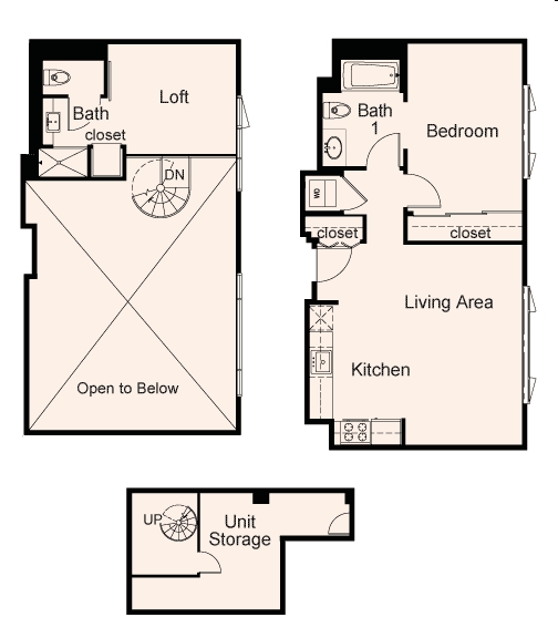 1BR/2BA - One Ecker Place