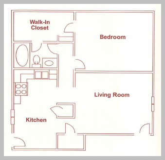 Floorplan - Brittany and Park Apartments