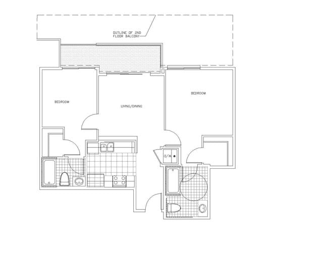Revello 2x2 floor plan PR SM Revello LLC - PR SM Revello LLC