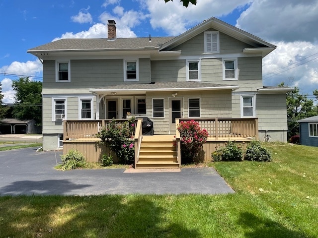 Back of House w/ Large Deck - 381 Ward St