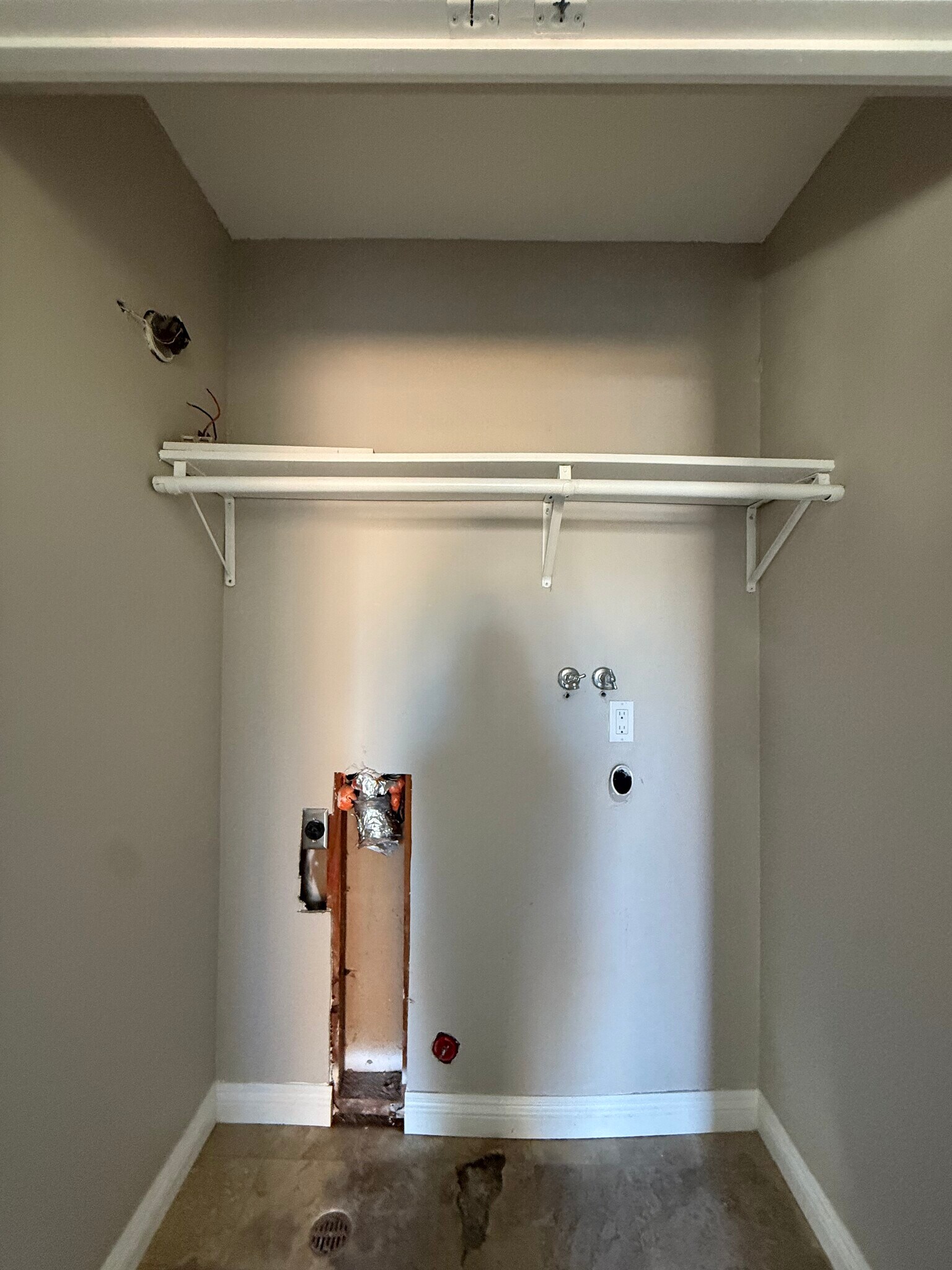 Laundry closet with electric hook ups - 1954 Misty Cir