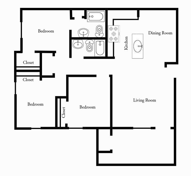 Floorplan - The Lakeshore Apartment Homes