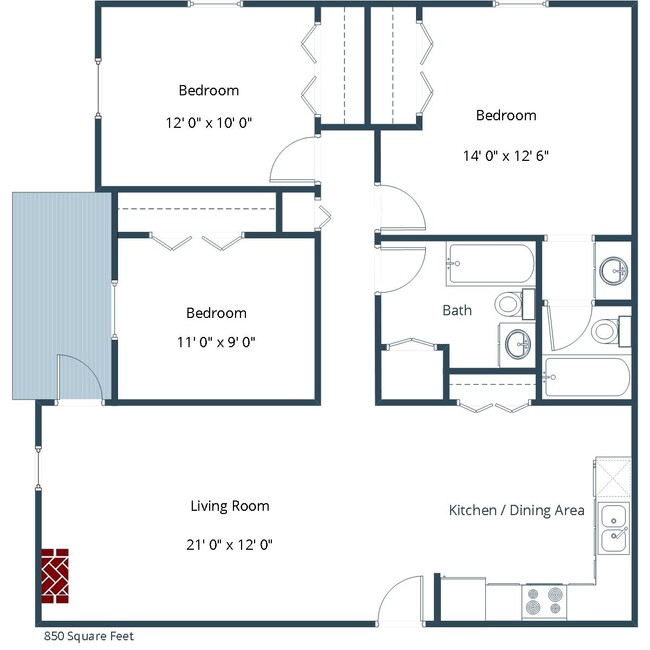 Floorplan - Westview Towers