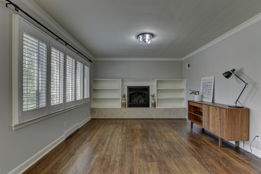 Plantation shutters and gas fireplace - 705 N 75th St