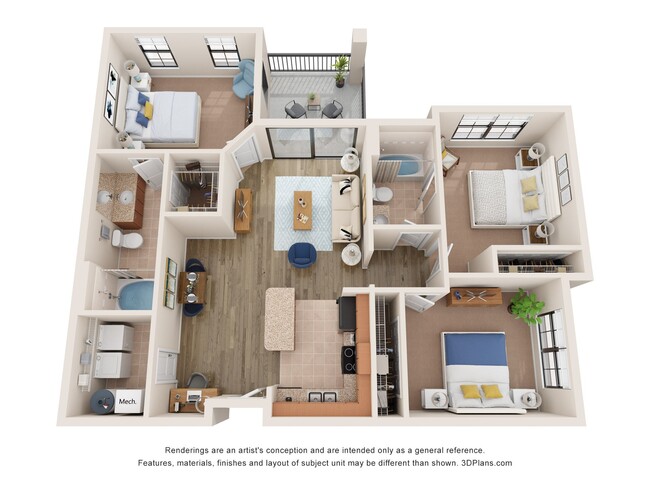 Floorplan - Wildflower Apartments