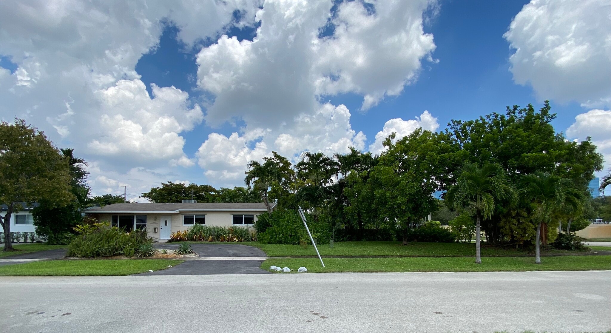 Front View of Home & Lush Landscaping. No Neighbors on 3 Sides. - 4117 Van Buren St