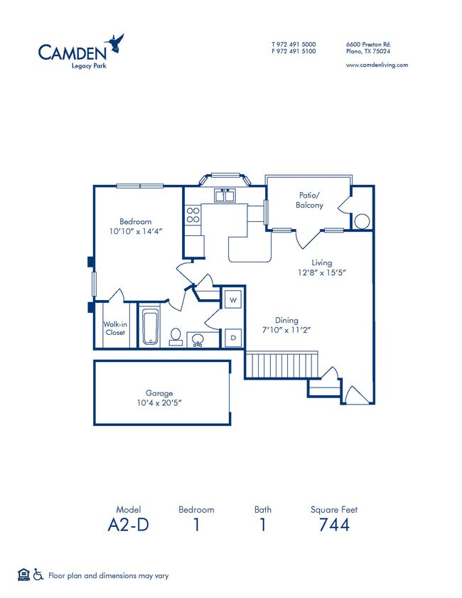Floorplan - Camden Legacy Park