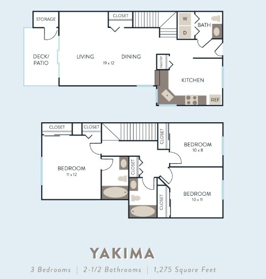 Floorplan - Hidden River Townhomes