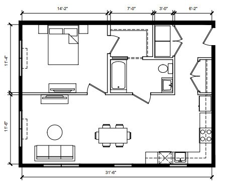 Floorplan - Wheeler Avenue Apartments