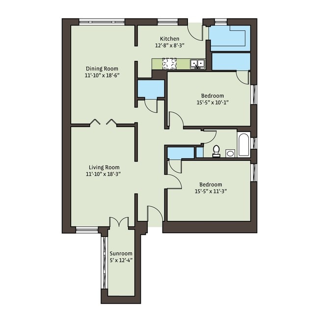 Floorplan - 5715-5725 S. Kimbark Avenue