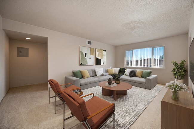 The Angelo Living Room - Asbury Place Apartments