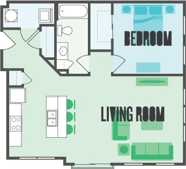 Floorplan - Monmouth Row Apartments