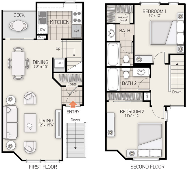 Floorplan - Berkeley-Columbia Court Apartments