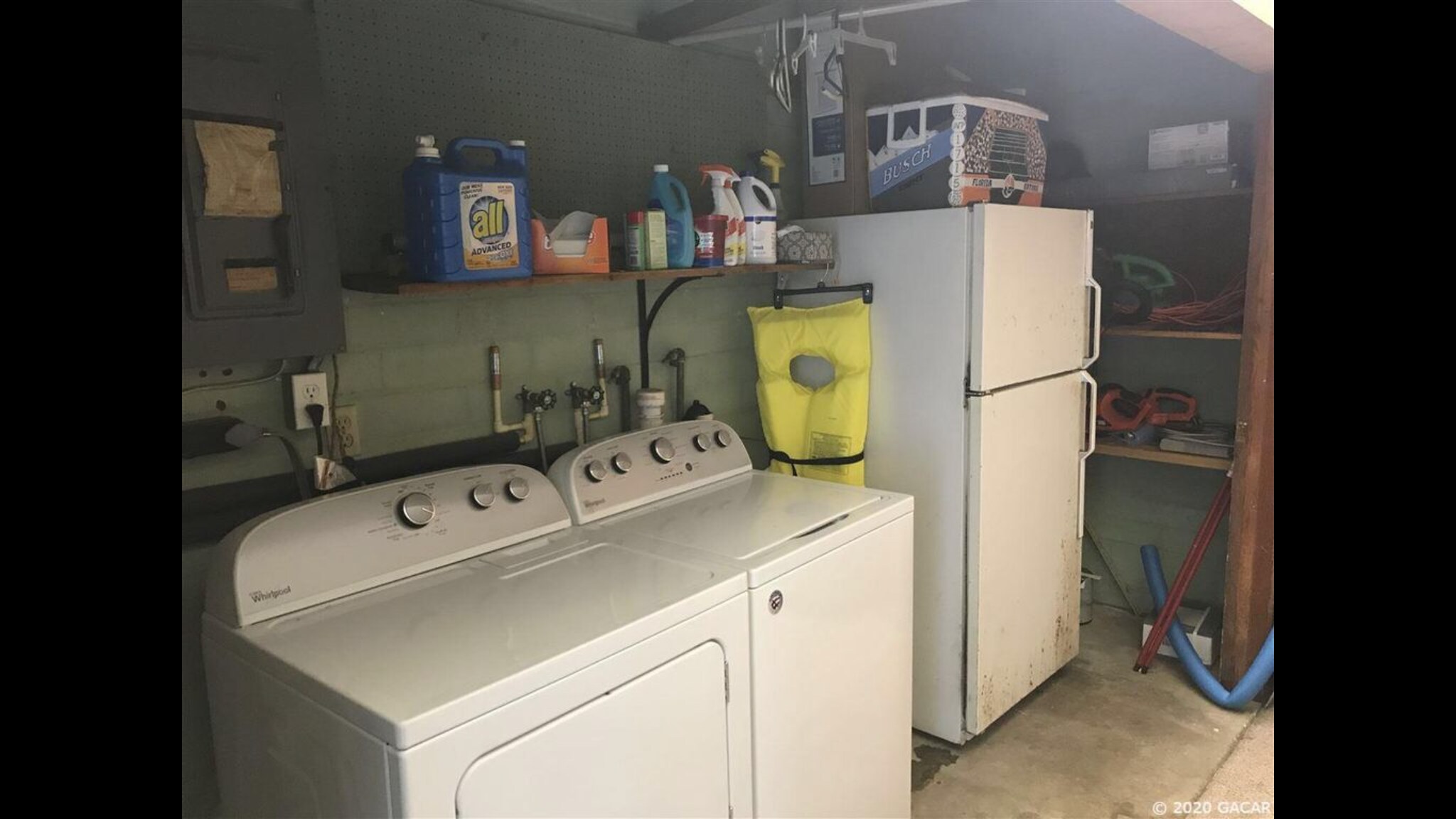 Washer and dryer in garage - 3125 W University Ave