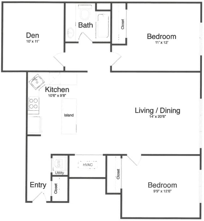 Floorplan - Courtyard at Jefferson