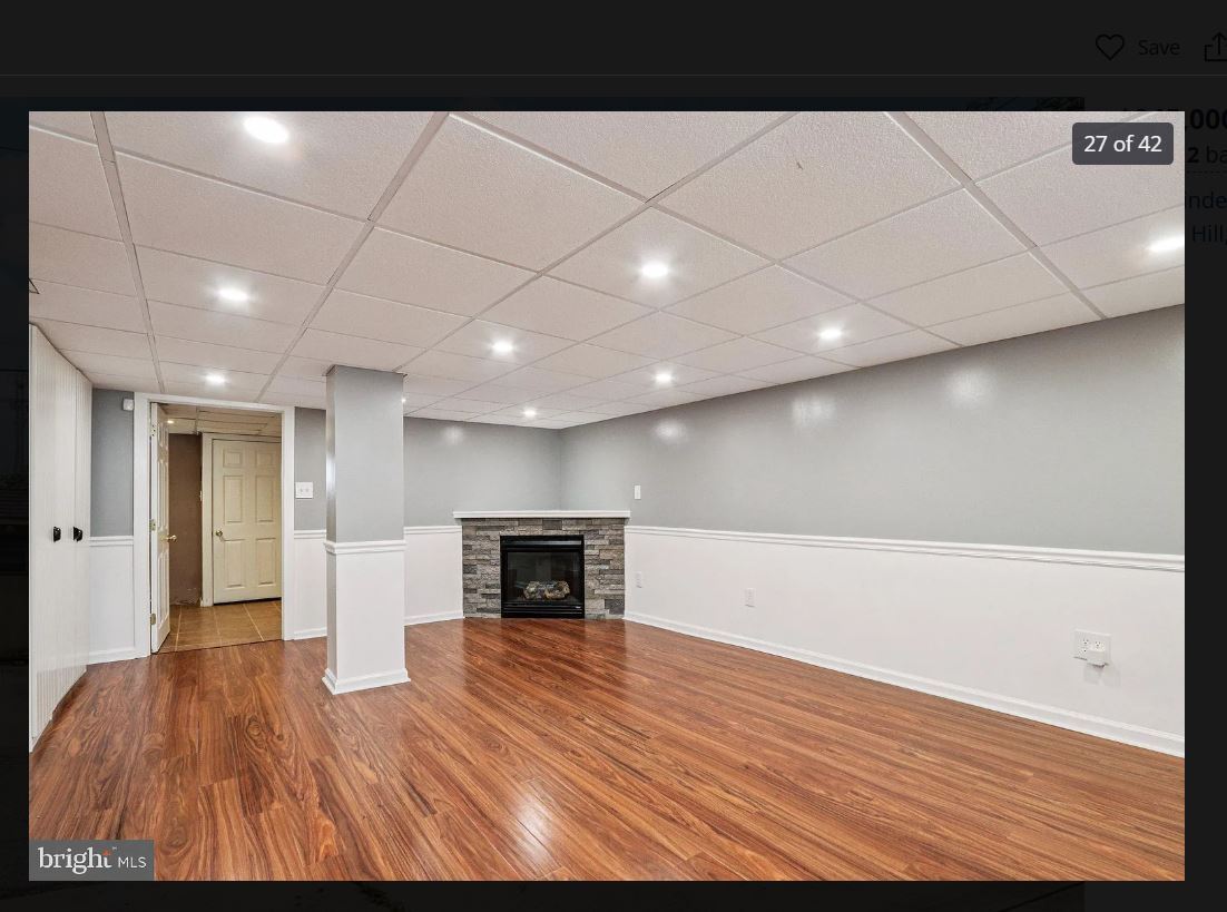 Basement fireplace - 717 Windermere Ave