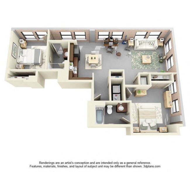 Floorplan - Metropolitan Artist Lofts