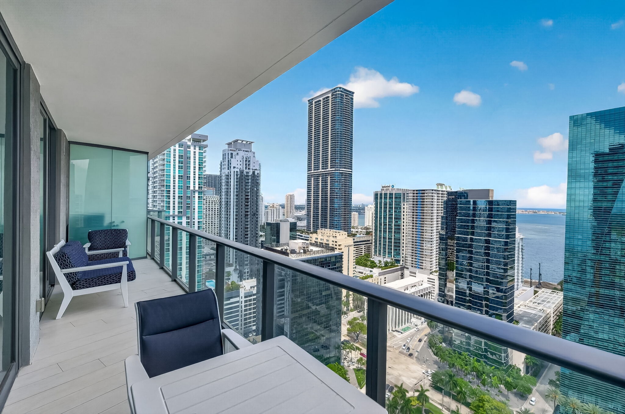 View of city and bay - 1300 S Miami Ave