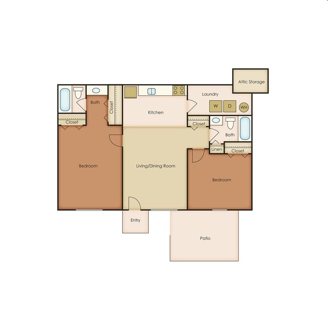 2BR/2BA - Newberry Apartments