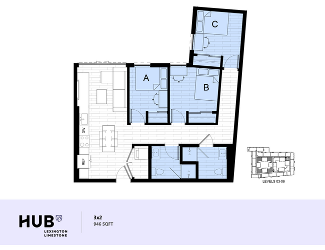 3x2 A - Hub Limestone