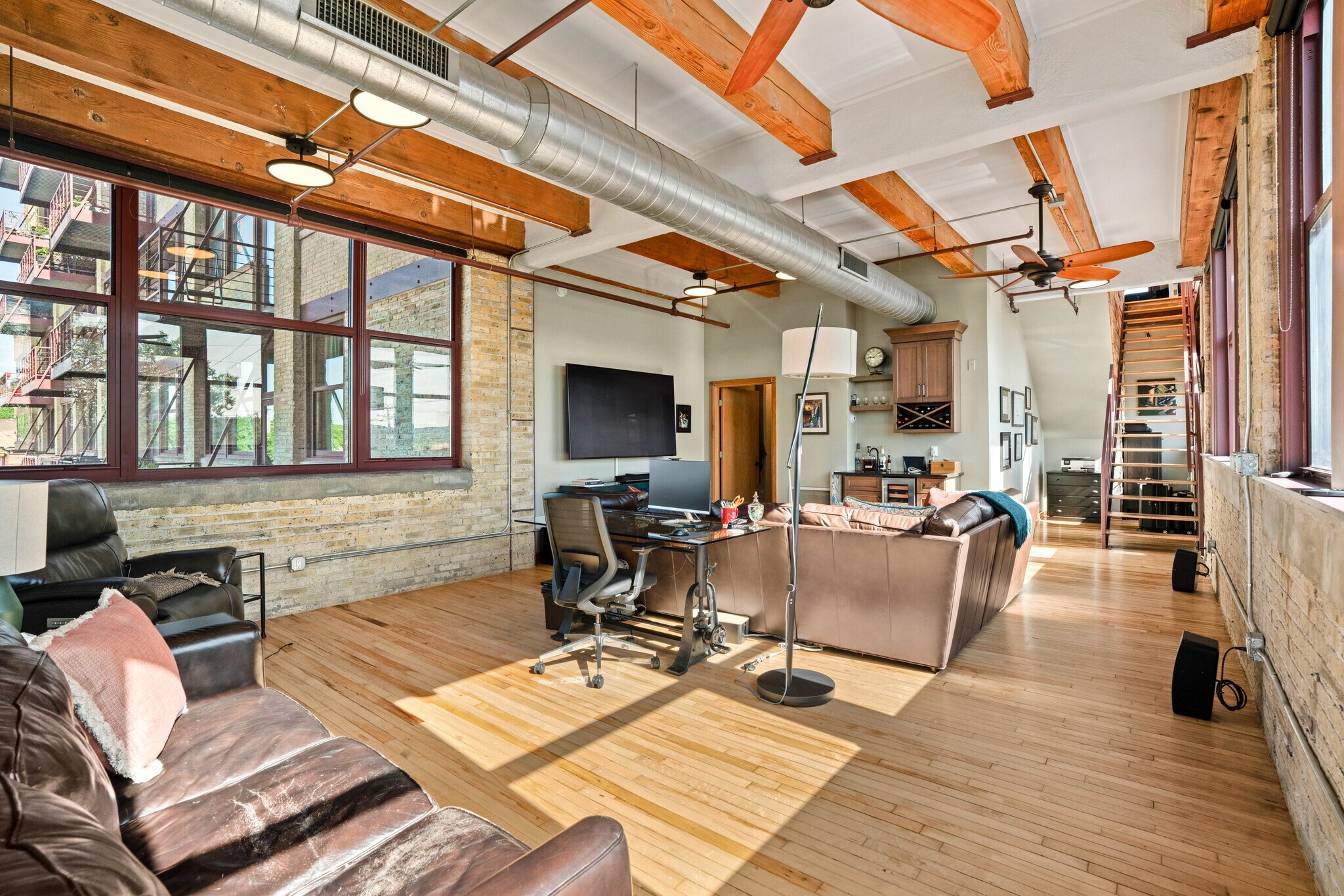 Lower Level Living Room - 215 W Maple St