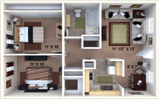 2BR/1BA - Shenandoah