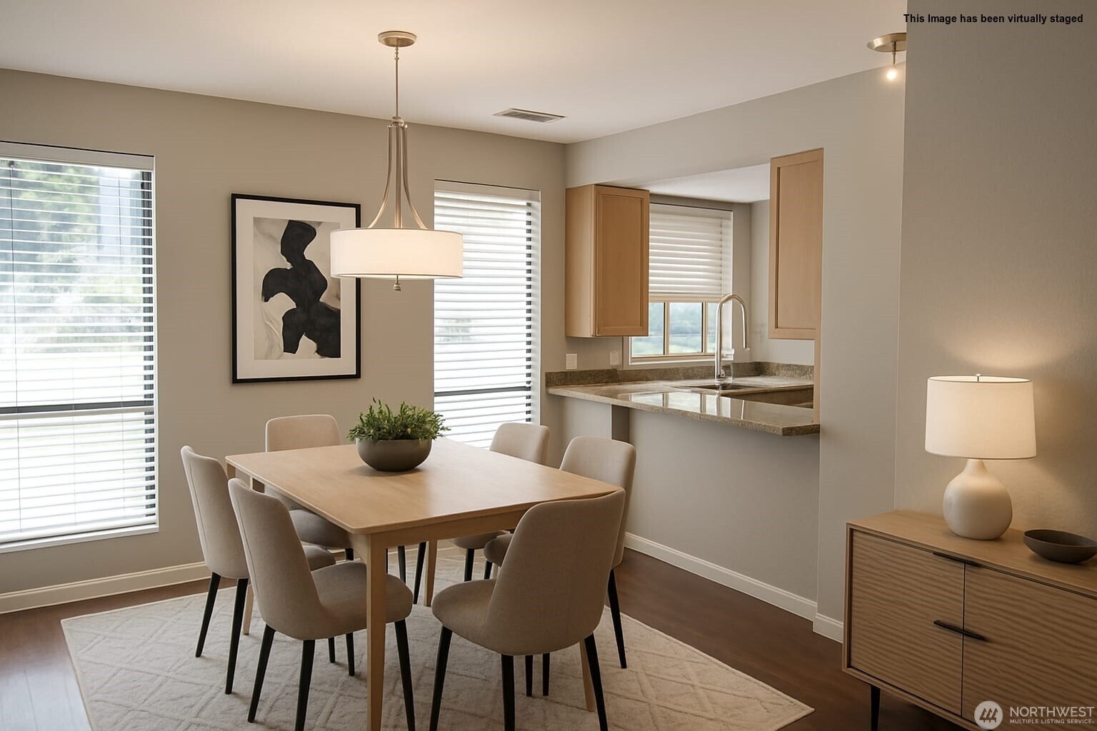 Virtually staged Dining Room - 10819 NE 37th Pl