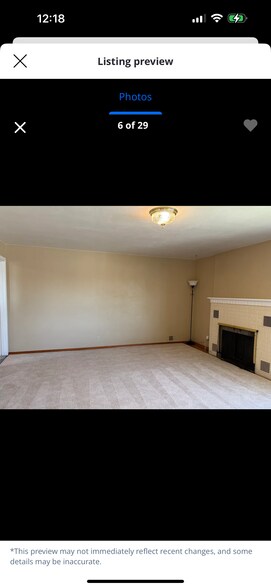 View into Formal Living Room from front door. - 501 W Grandview Ave