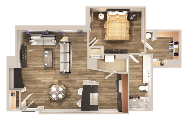 Floorplan - The Carling Apartments