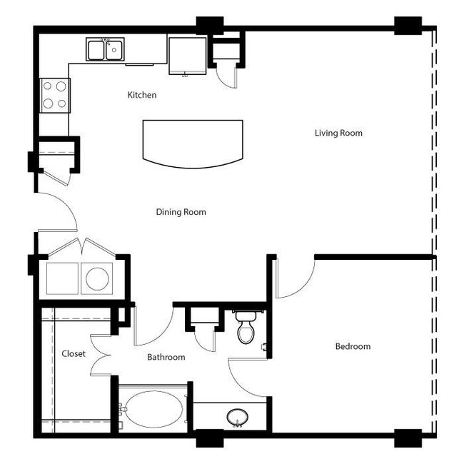 Gallery At Turtle Creek - A4E - 1 Beds - 1 Baths - 875 Sq. ft. - Gallery At Turtle Creek