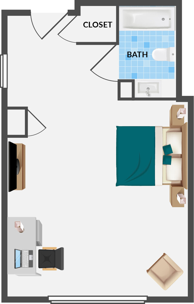 Floorplan - The Studios at Pike and Main