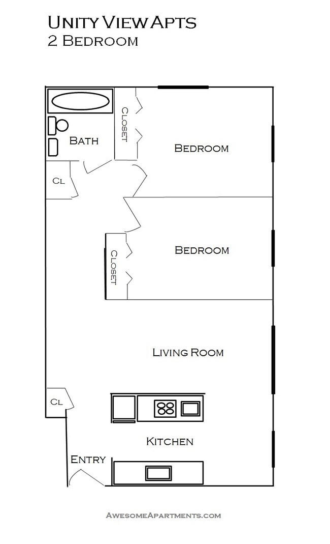 Floorplan - Unity View Apartments