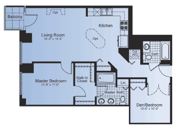 1BR/2BA - Skyscape Condominiums