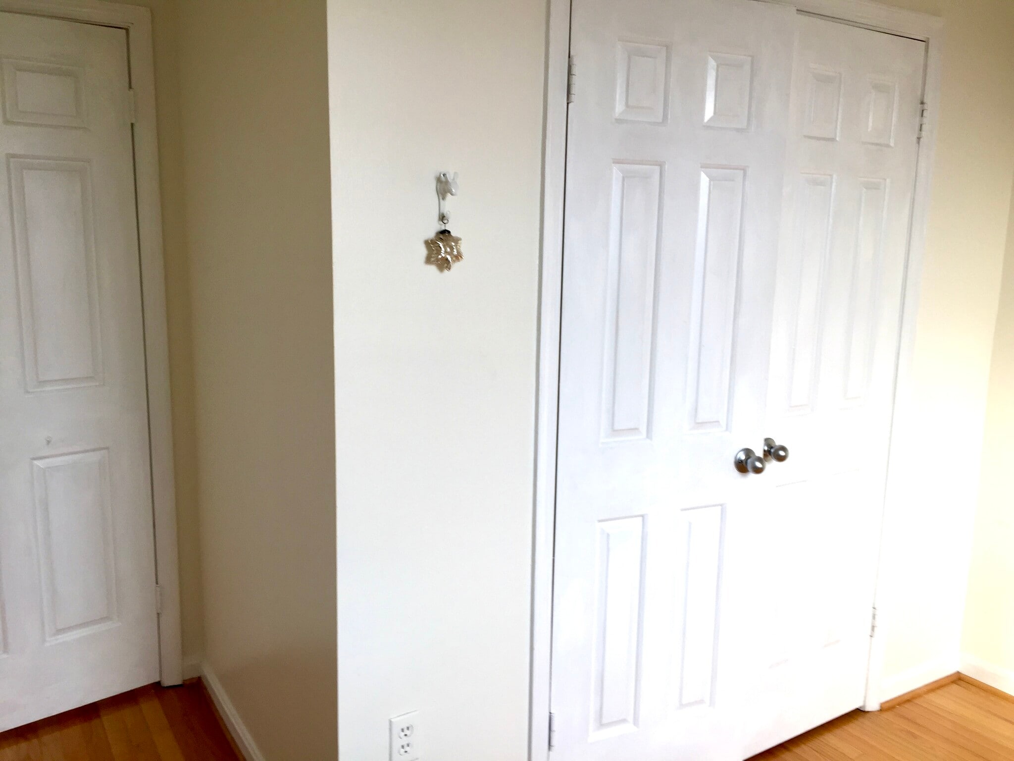 Smaller bdrm door on left and closet doors to right - 730 11th St NE