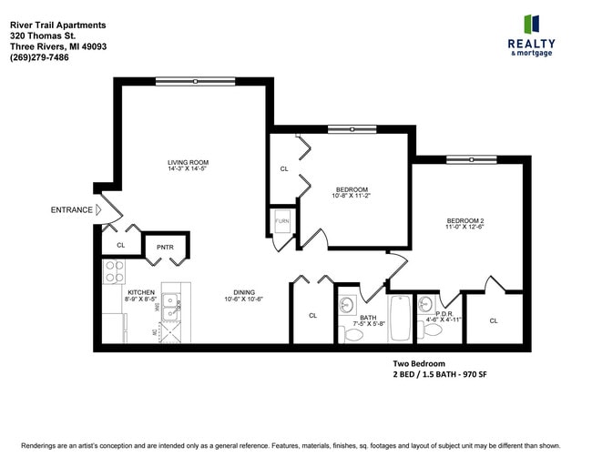 Floorplan - River Trail Apartments