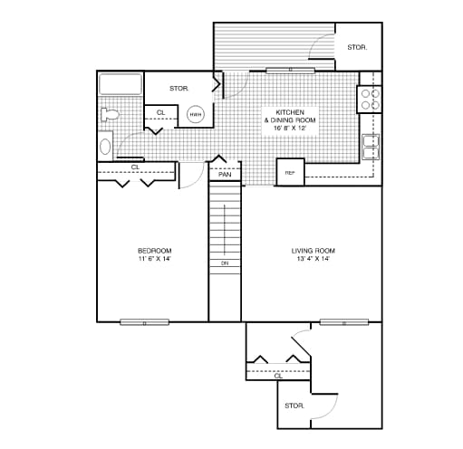 Floorplan - Gladeside Apartments