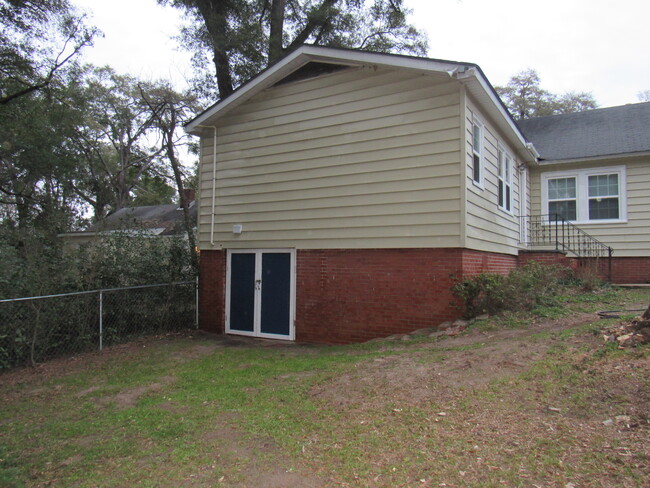 Back of House - Door to Basement/Workshop - 1211 Charles Ave