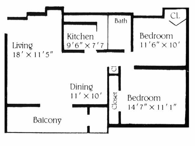 2BR/1BA - Wildercroft Terrace