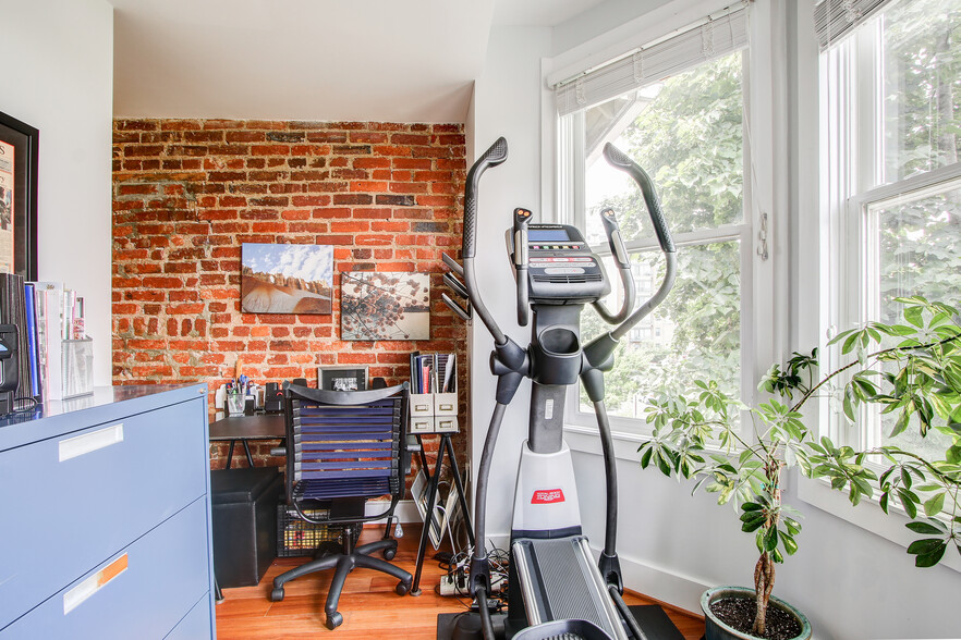 Den (With Exposed Brick - Can Function as a WFH Office and/or Workout Nook) - 1362 Otis Pl NW