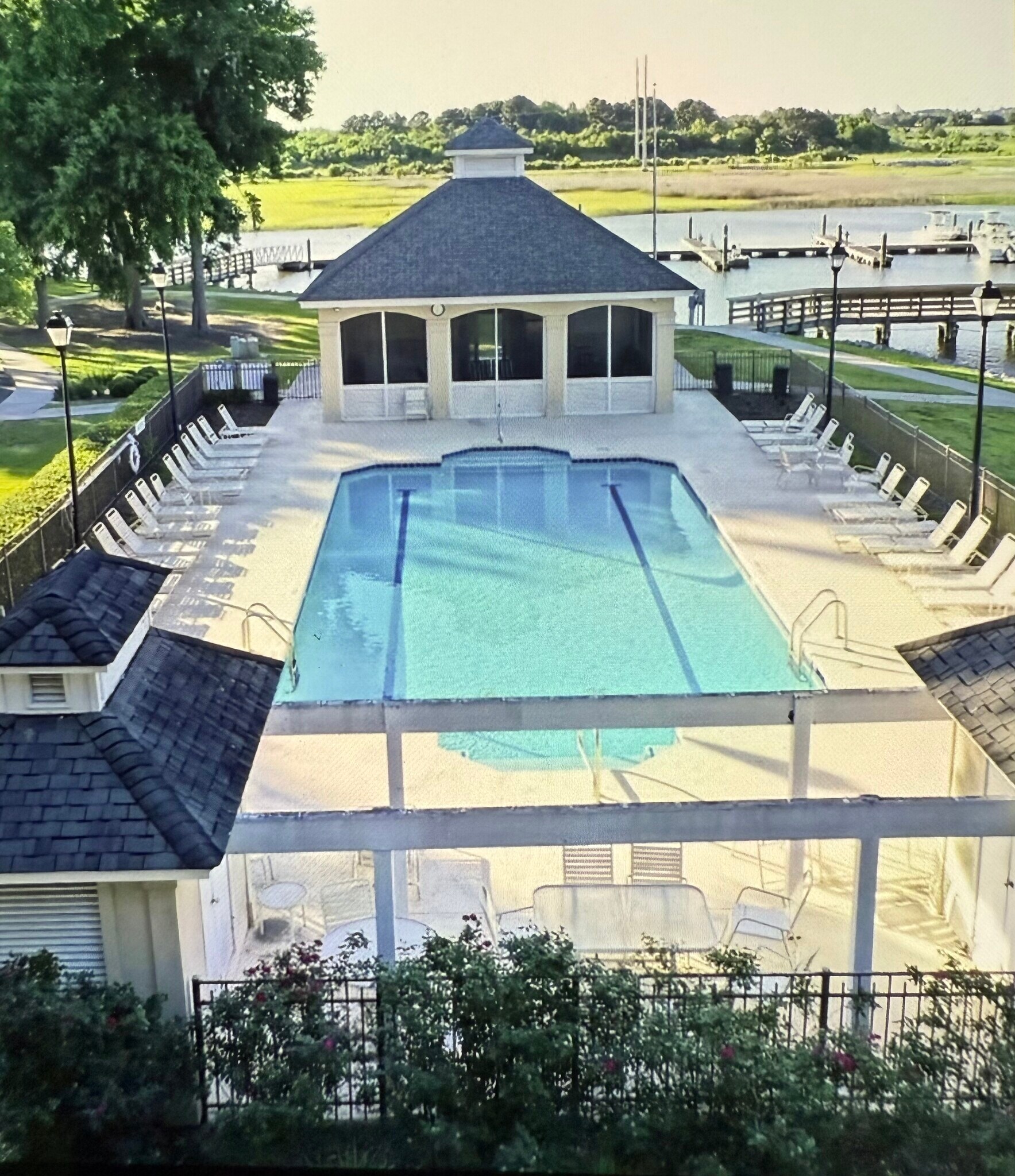 Community waterfront pool at Marina - 14 Pipers Pond Ln