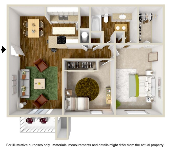 2BR/1BA - The Grove at Lyndon