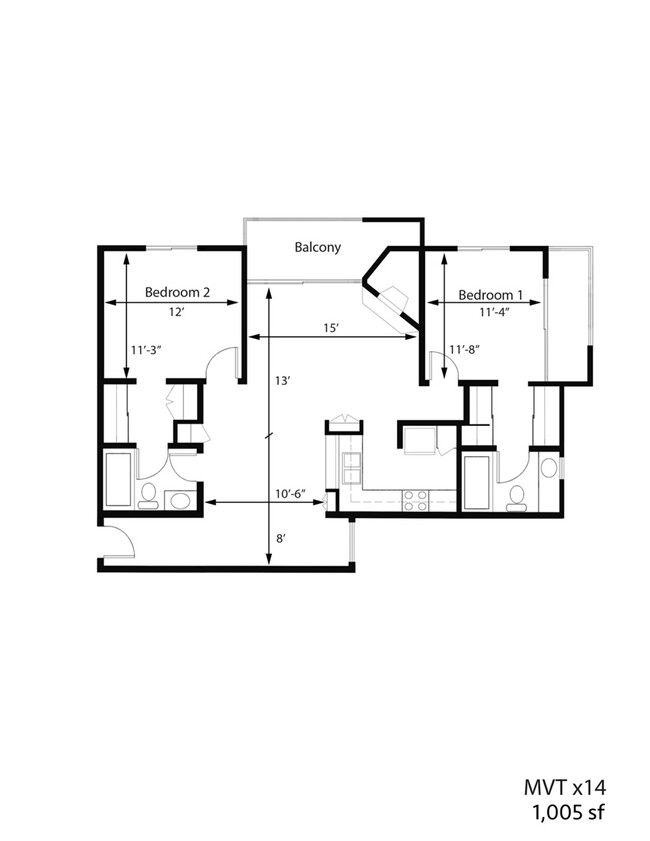 Floorplan - Midvale Towers